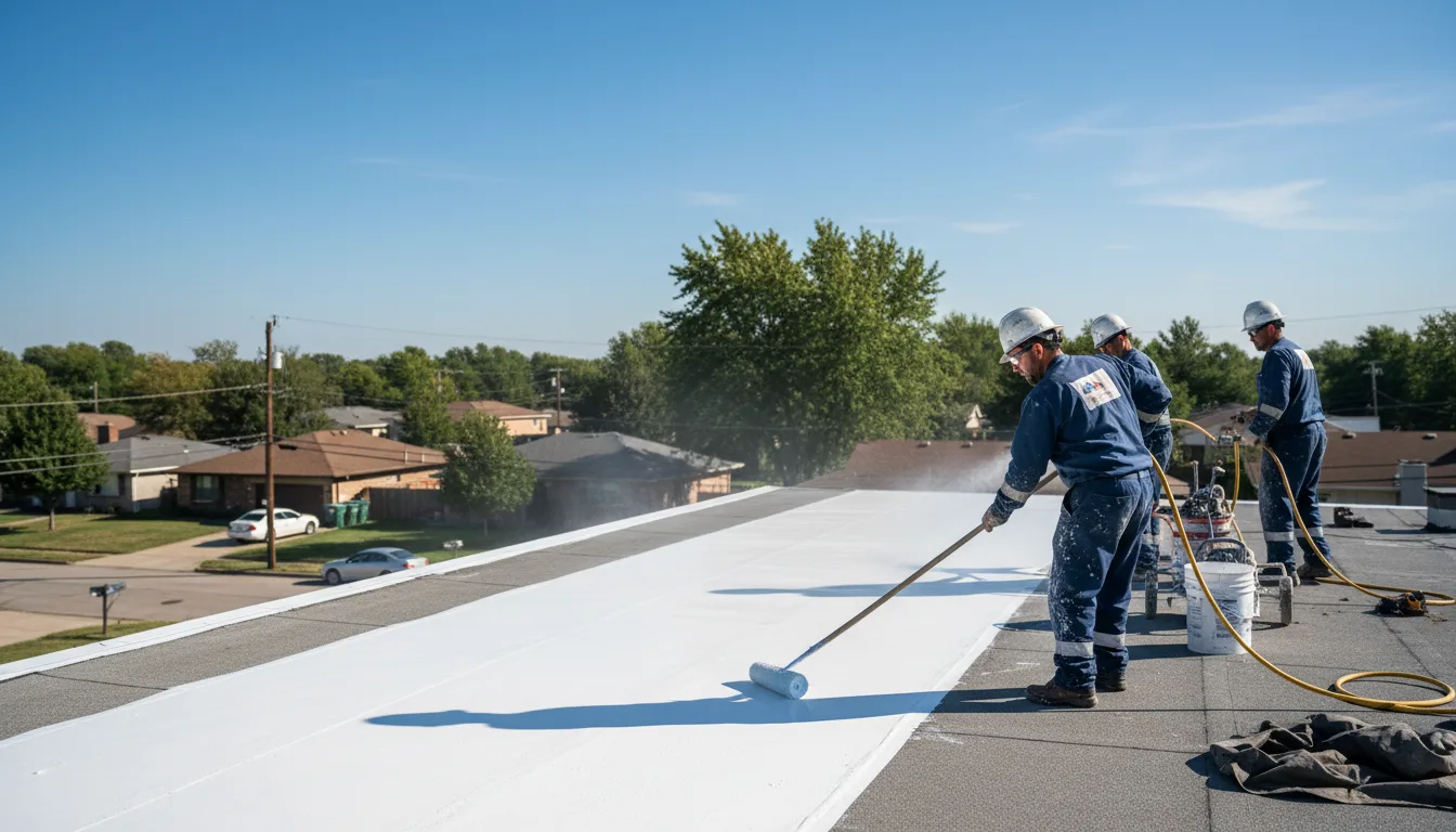 Commercial roof coating in Alma, MI near me